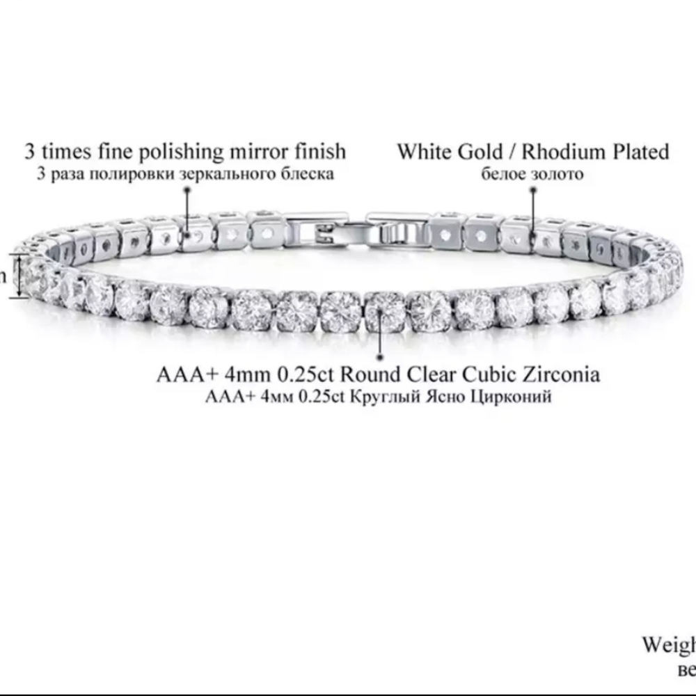 Crystal Tennis Bracelet - Picture 2 of 5